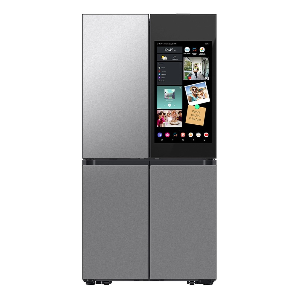 Samsung RF23DB9900QD 36 inch Bespoke Counter Depth 4-Door Flex Refrigerator with 22.5 cu. ft. Total Capacity, AI Family Hub+, AI Vision Inside, FlexZone and Beverage Center (Fingerprint Resistant Stainless Steel)
