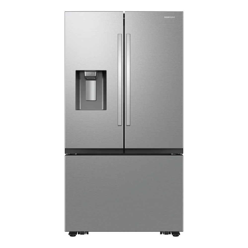 Samsung RF27CG5400SR 36 inch Counter Depth Smart French Door Refrigerator with 25.5 cu. ft. Total Capacity, Four Ice Types, LED Lighting, Gallon Door Bin and External Water & Ice Dispenser in Stainless Steel