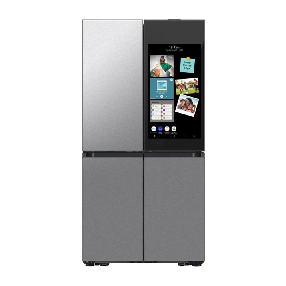 Samsung RF29DB9900QD 36 inch Bespoke 4-Door Flex Refrigerator with 28.6 cu. ft. Total Capacity, AI Family Hub+, AI Vision Inside, FlexZone and Beverage Center (Fingerprint Resistant Stainless Steel)