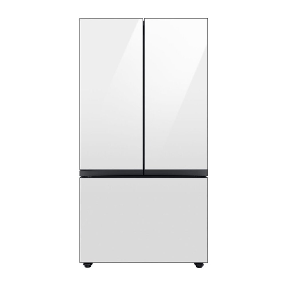 Samsung RF30BB660012 36 inch Bespoke Smart French Door Refrigerator with 30.1 cu. ft. Capacity, Beverage Center, Energy Star (White Glass)