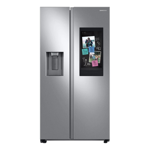 Samsung RS27T5561SR 36 inch Smart Side-by-Side Refrigerator with Family Hub, 26.7 cu. ft. Capacity, Wi-Fi and Bixby Enabled and LED Lighting in Fingerprint Resistant Stainless Steel