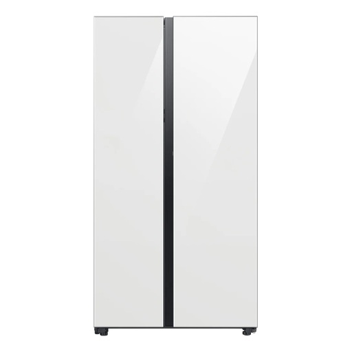 Samsung RS28CB760012 36 inch Bespoke Smart Side-by-Side Refrigerator with 28 cu. ft. Total Capacity, Beverage Center, AutoFill Water Pitcher and Dual Auto Ice Maker (White Glass)