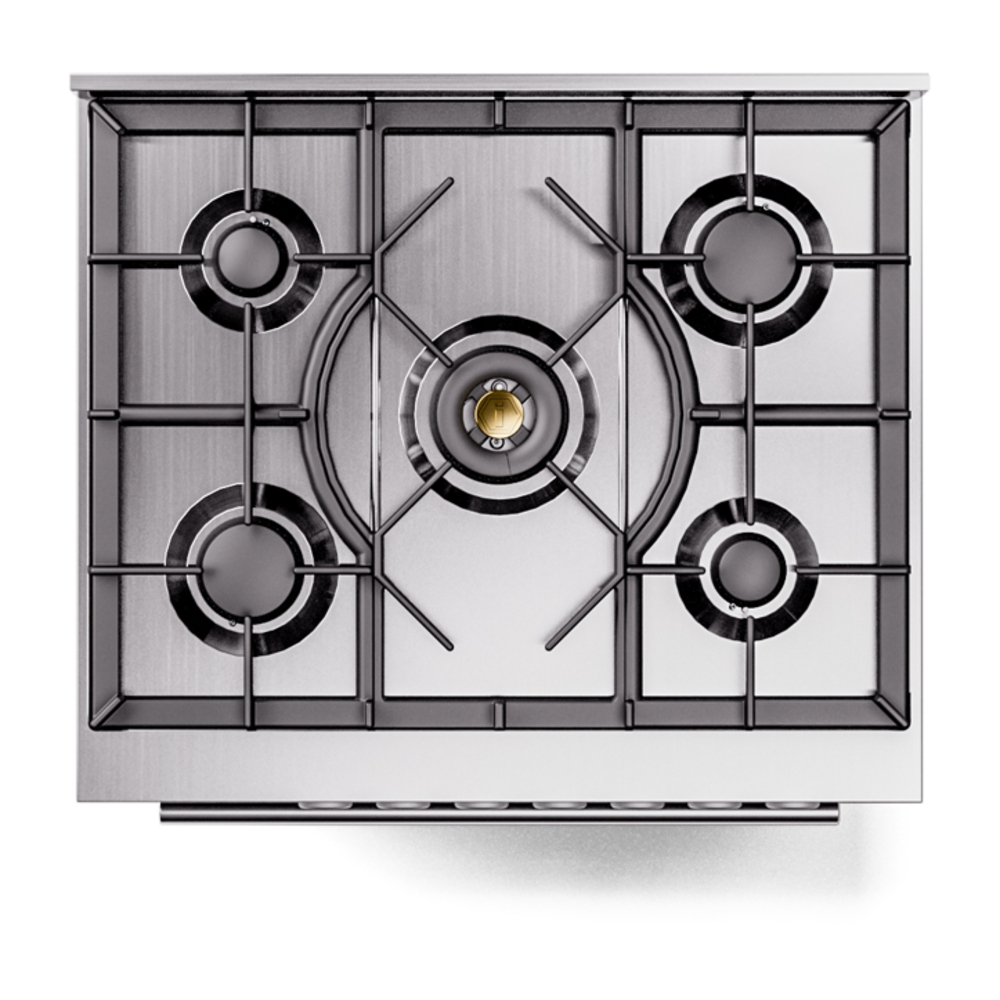 ILVE UP30WMPSS Professional Plus II 30" Dual Fuel Range, top view