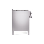 ILVE UPM12FDS3SSLP Panoramagic 48" Dual Fuel Range, left side view