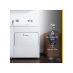 Whirlpool WED4850HW 29" Top Load Vented Electric Dryer with 7.0 cu. ft. Capacity, AutoDry™ Drying System, Wrinkle Shield™, Timed Dry, in White