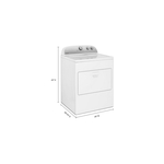 Whirlpool WED4950HW 29" Electric Dryer with 7 cu. ft. Capacity, AutoDry Drying System, Wrinkle Shield Option, 3 Drying Temperature