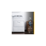 Whirlpool WED4950HW 29" Electric Dryer with 7 cu. ft. Capacity, AutoDry Drying System, Wrinkle Shield Option, 3 Drying Temperature