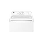 LG WT6100CW 27" Top Load Washer with 4.3 cu. ft. Capacity, TurboDrum™ Technology, 6Motion™ Technology, SmartDiagnosis™, in White