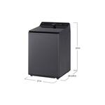 LG WT8405C 27" Top Load Washer with 5.5 cu. ft. Capacity, EasyUnload™, EasyUnload™ & AI Sensing, TurboWash3D® Technology