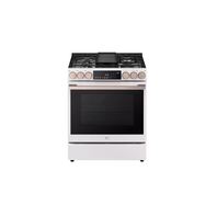 LG Studio LSGS6338 30" Slide-In Gas Range with 5 Burners, 6.3 cu. ft. Oven Capacity, Griddle, Convection Oven