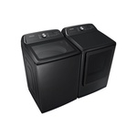 Samsung-DVG55CG7100V-left angle view with matching washer