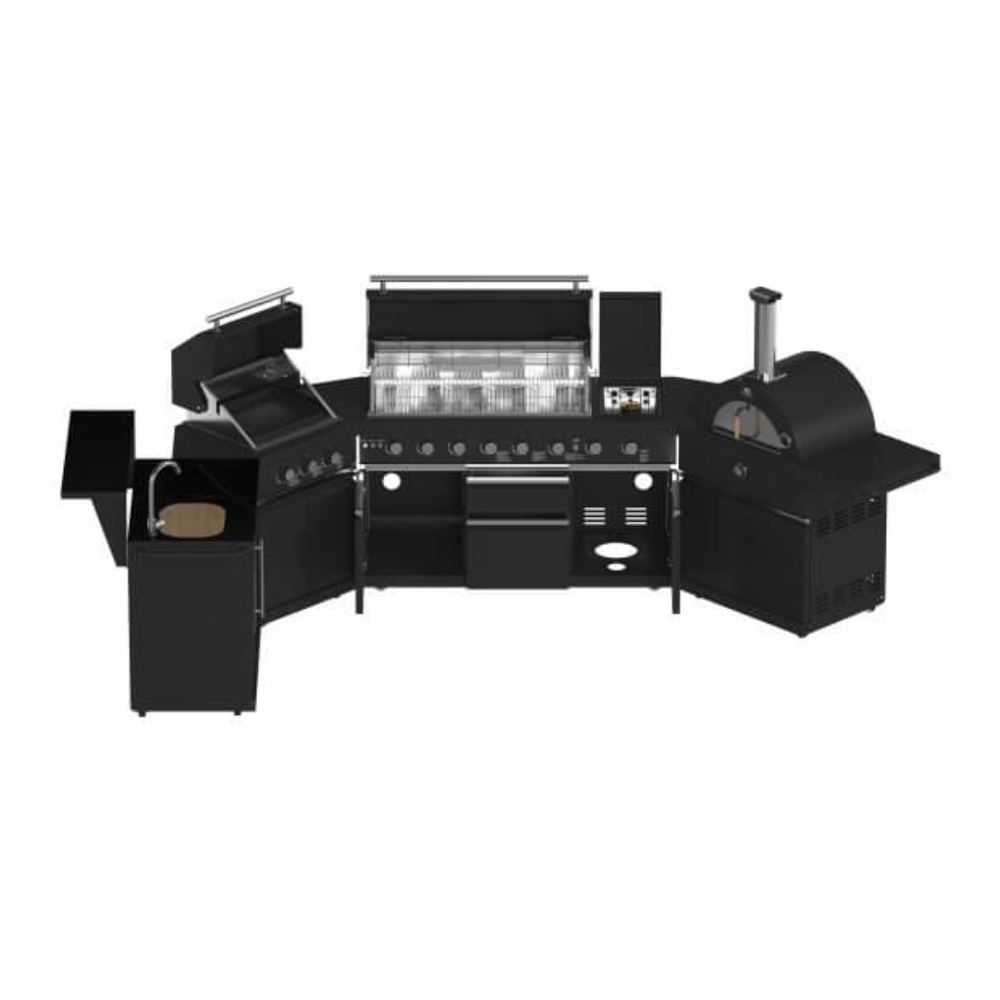 Forno-FODKT2568BLK-front tilted view