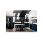GE-JVM3160DFBB-Modern Kitchen with Skylights