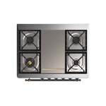 ILVE_UM09FDQNS3BKB_Majestic_II_36_Dual_Fuel_Range_cooktop
