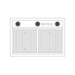GE-UVC9300SLSS-Diagram of30” Smart Designer Custom Insert w/ Dimmable LED Lighting