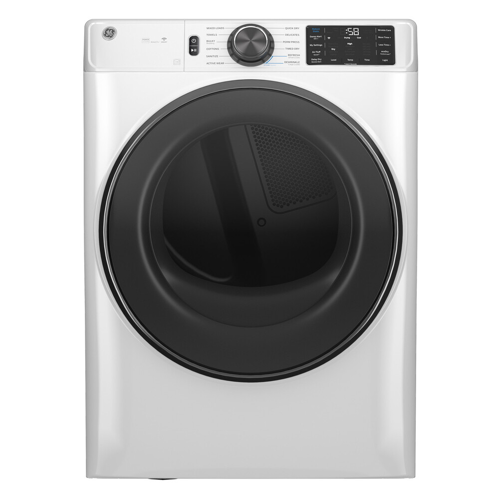 GE GFD65ES 28" Smart Front Load Electric Dryer with 7.8 cu. ft. Capacity, Steam, Energy Star