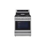 LG LRGL5825 30" Freestanding Gas Range with 5 Sealed Burners, 5.8 cu. ft. Capacity, Smart Wi-Fi Enabled, True Convection, UltraHeat™ 20K BTU Burner