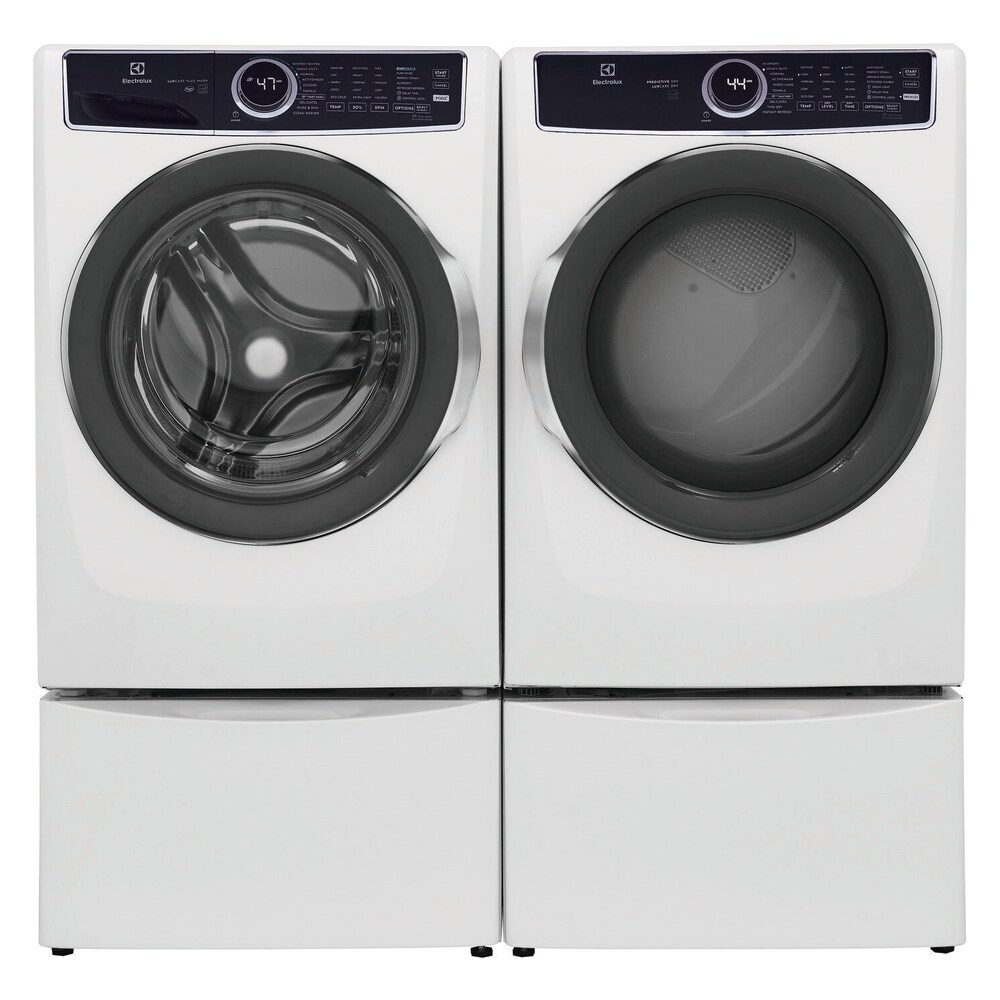 ELFE7537AW-Shown-with-Washer-on-Pedestals