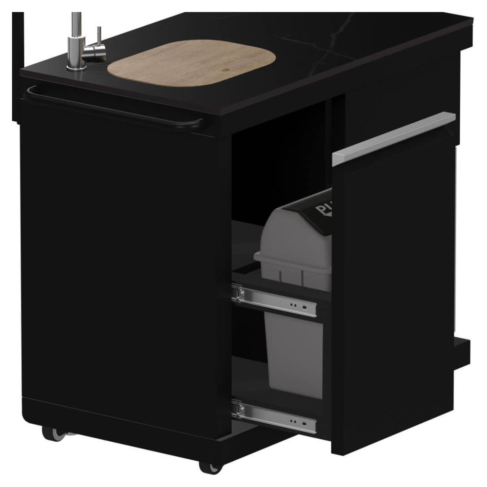 Forno-FODKT2568BLK-garbage rack