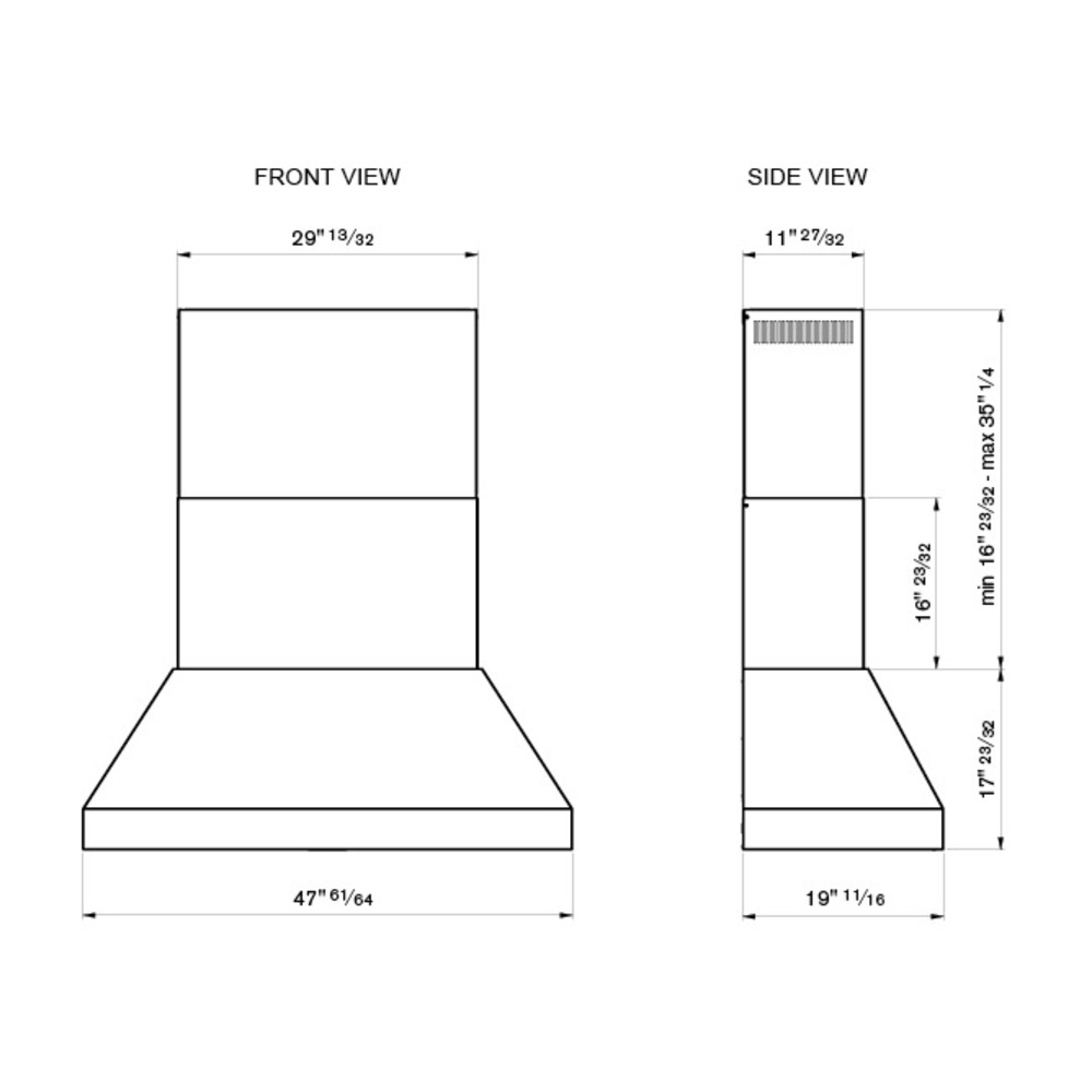 Bertazzoni-KPH48XT-dimensions