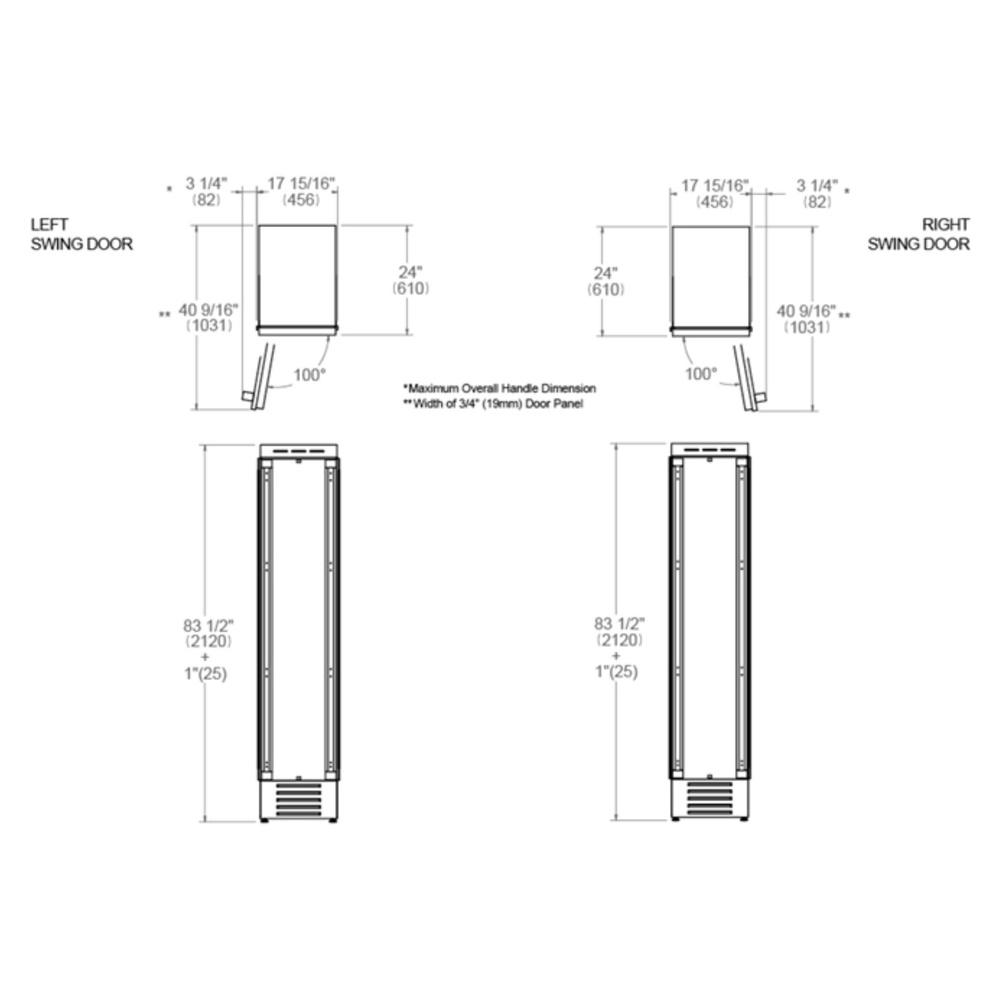 Bertazzoni-REF18FCIPRL23-dimensions