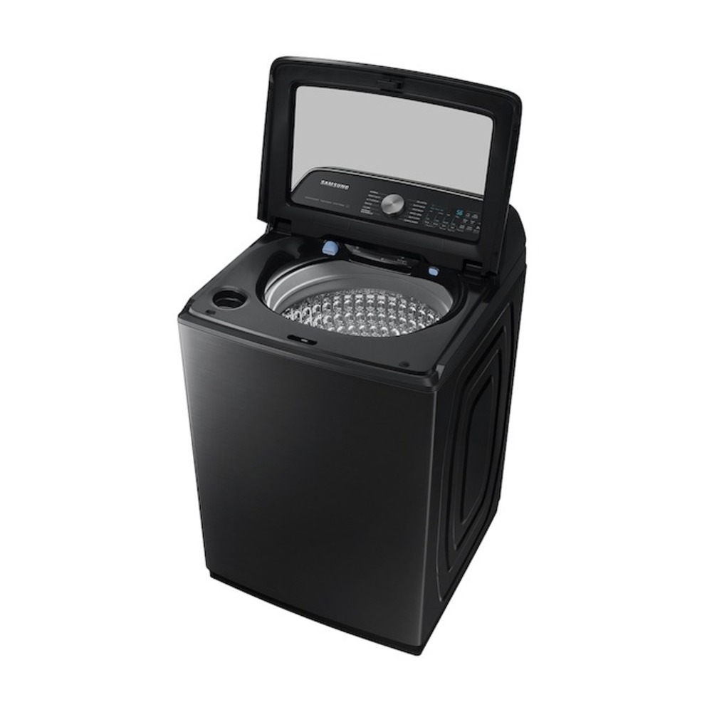 Samsung-WA54CG7105AV-right tilted view with lid open