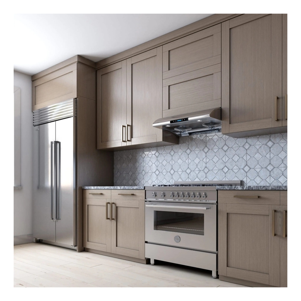 XO XOA36 36 inch Under Cabinet Range Hood with 550 CFM, 6 Speed Control, Filterless Design, Digital Timer Control, High Efficiency Halogen Lights