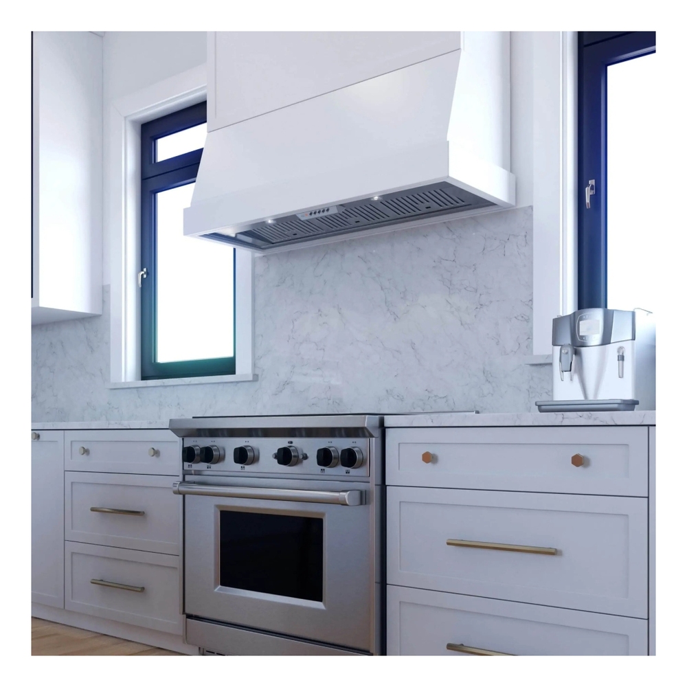 XO XOI33SC 34 inch Range Hood Insert with 600 CFM, Code Compliance Control, LED Lighting and Stainless Steel Baffle Filter, in Stainless Steel