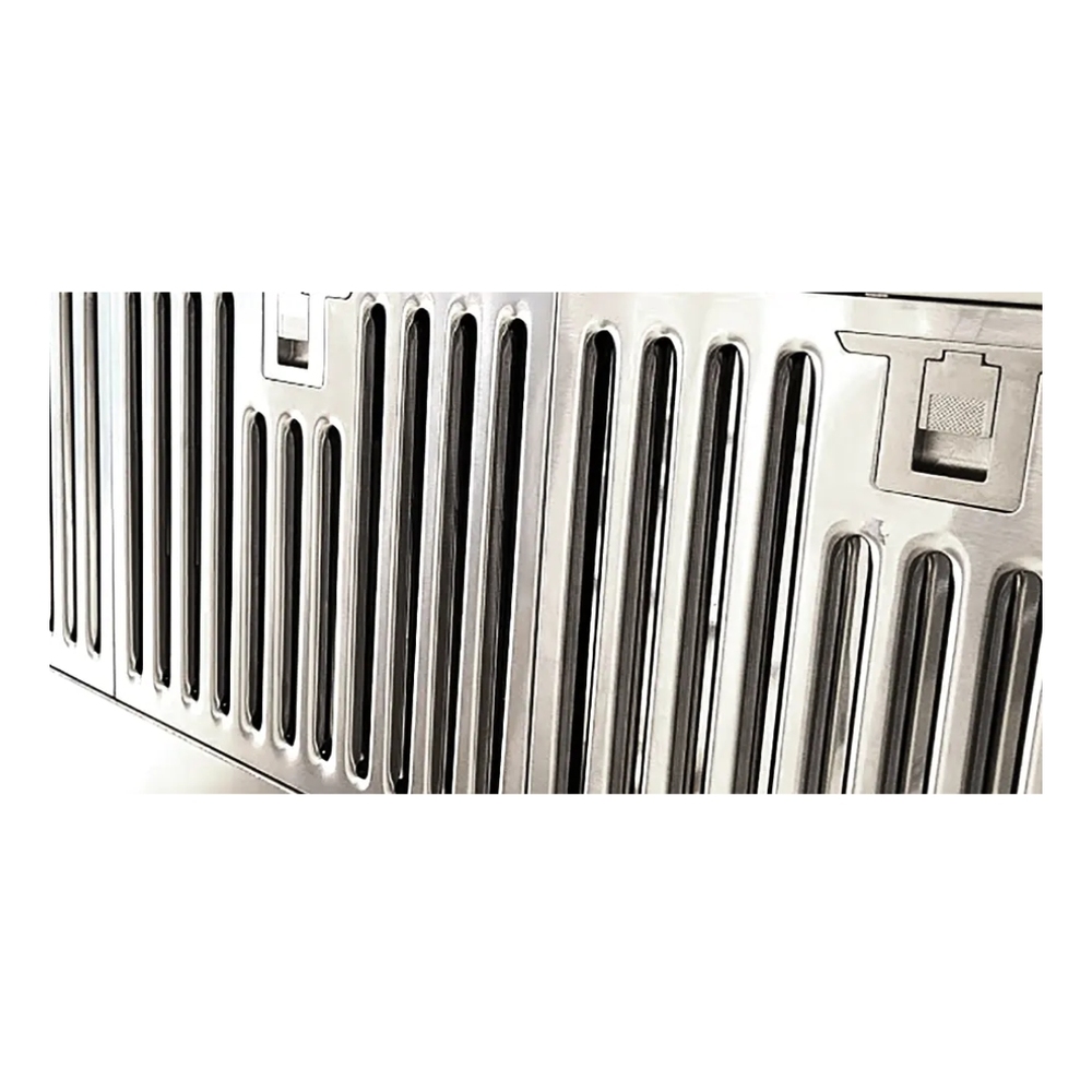 XO XOIL4222SC 42" Range Hood Insert with 600 CFM, Code Compliance Control, LED Lighting and Stainless Steel Baffle Filter, in Stainless Steel