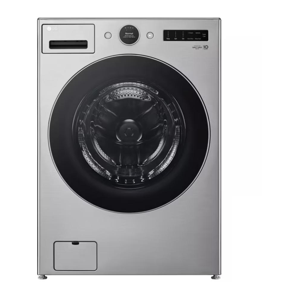 LG WM5700HVA 27" Front Load Washer with 4.5 cu. ft. Capacity, TurboWash® 360°, Built-In Intelligence and ezDispense®, LCD Digital Dial Control, in Graphite Steel