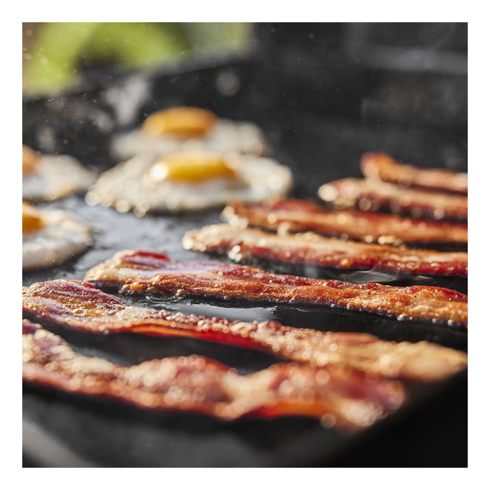 Weber 1500532 Slate 37 inch Tabletop Griddle Gas Grill with 352 sq. in. Cooking Area, 16000 Total BTU, High-Heat Searing, Rust-Resistant, Precision Control Knob, in Black