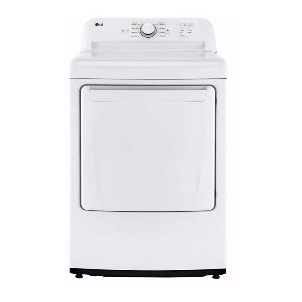 LG DLE6100 27 inch Electric Dryer with 7.3 cu. ft. Capacity, Rear Control, Sensor Dry,