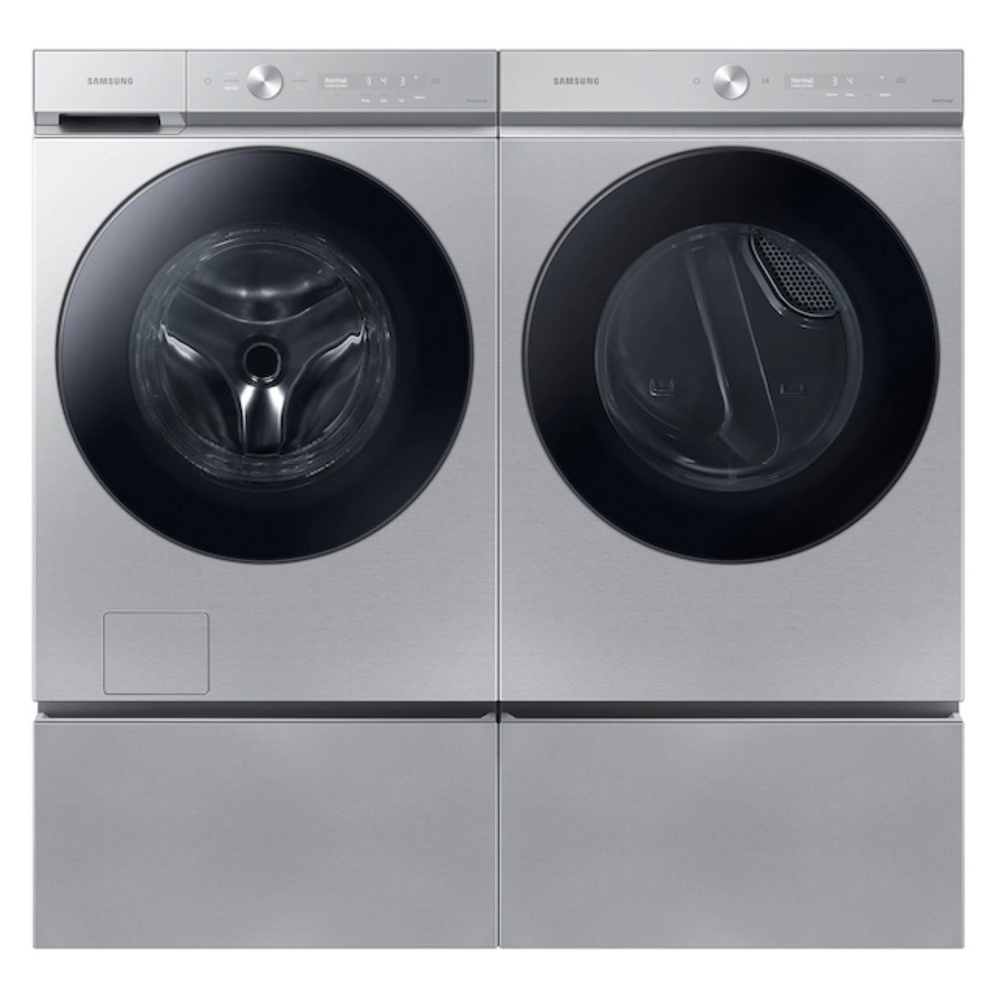 Samsung-DVG53BB8700T-front matching washer view with drawer