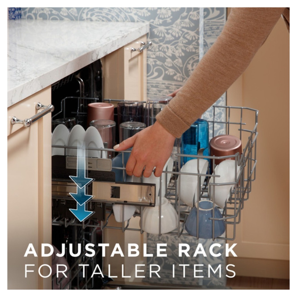 GE-GDP670SGVBB-Adjustable Rack for taller items