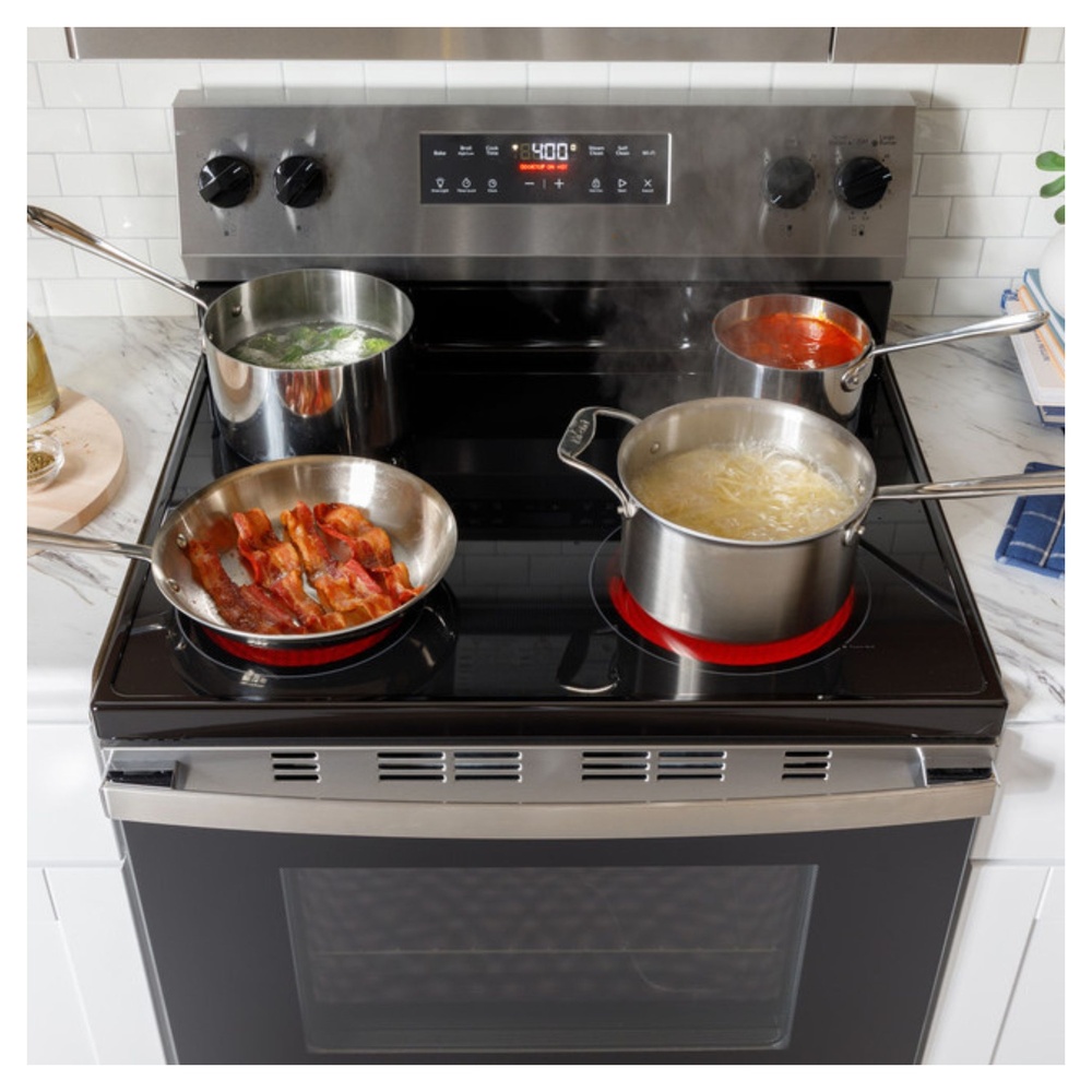 GE-GRF400SVWW-4 Burner Radiant Cooktop