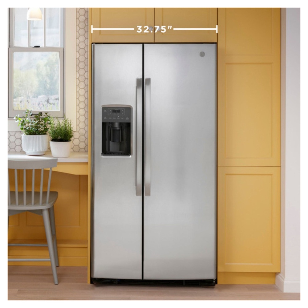GE-GSS23GGPWW-33-Inch Wide Refrigerator