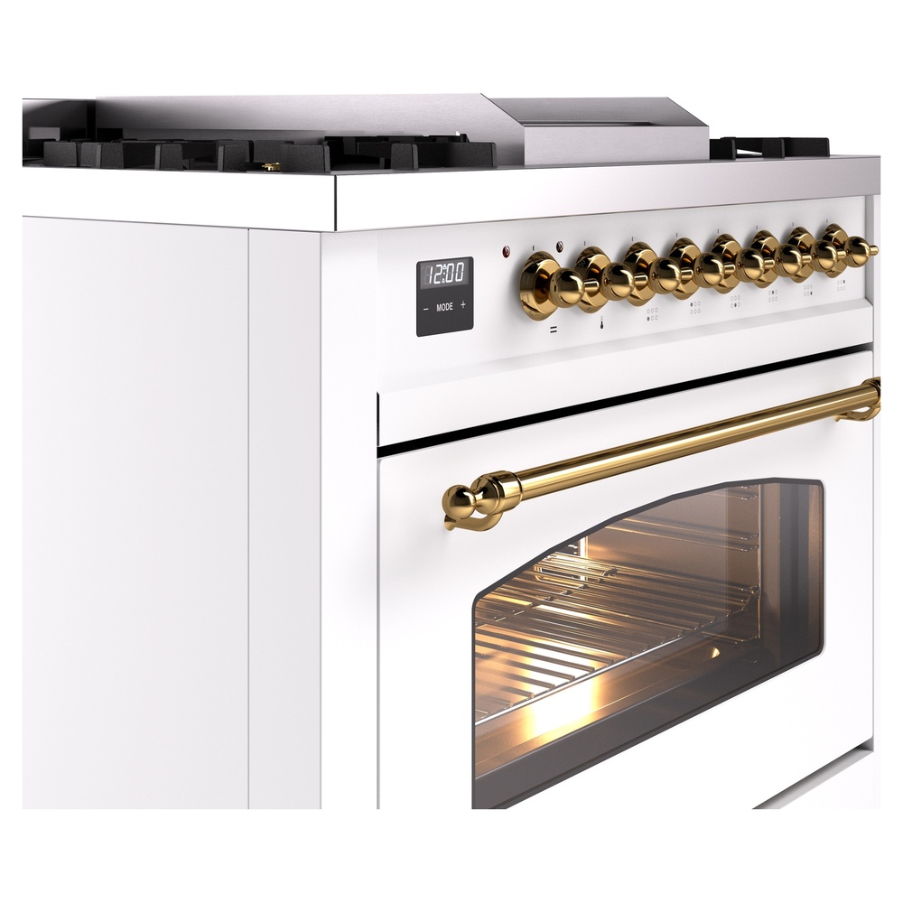 ILVE Nostalgie II 36" UP36FNMPWHG Dual Fuel Range details
